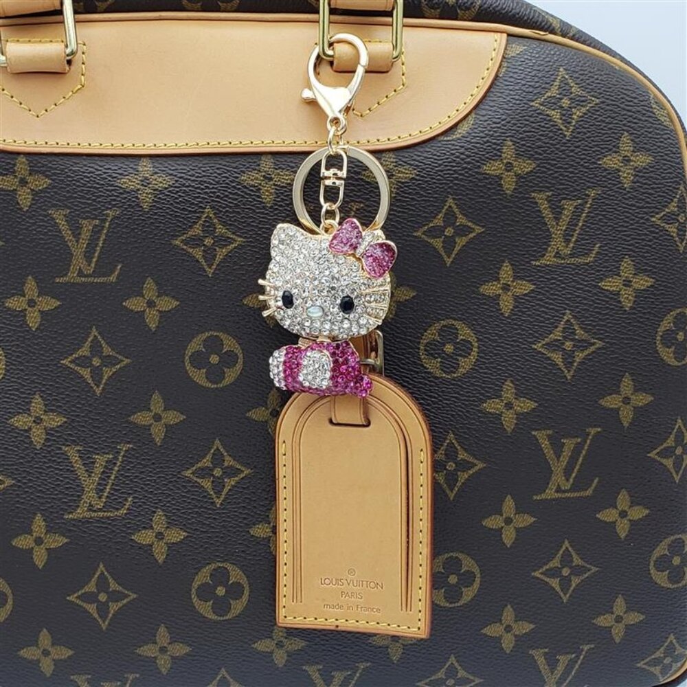Authentic Louis Vuitton Luggage Nametag with Unbranded Keycharm - Picture 2 of 15